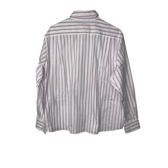Acne Studios Button Up Shirt in White & Rose Pink Small New Womens Blouse as-is - Picture 7 of 17